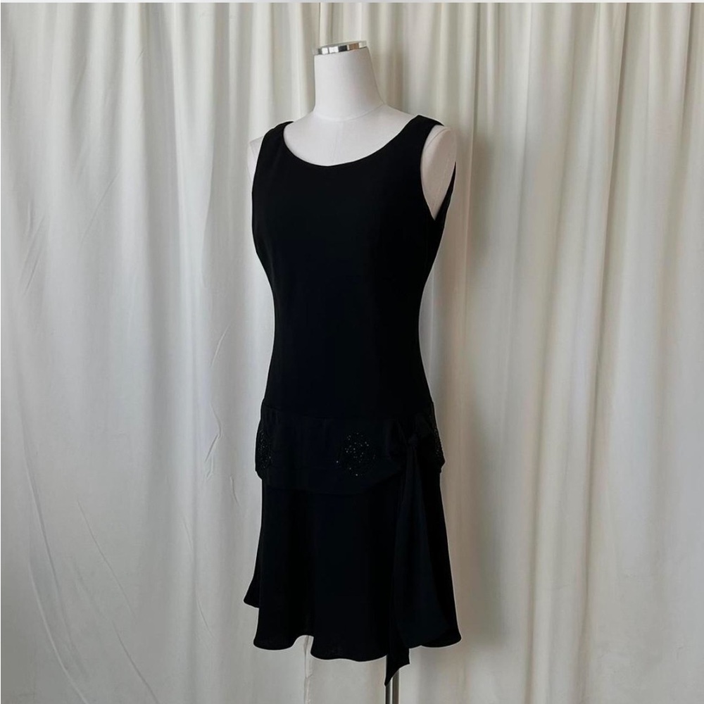 Vintage Y2K Evan-Picone black sleeveless Dress size 10. - Picture 2 of 8